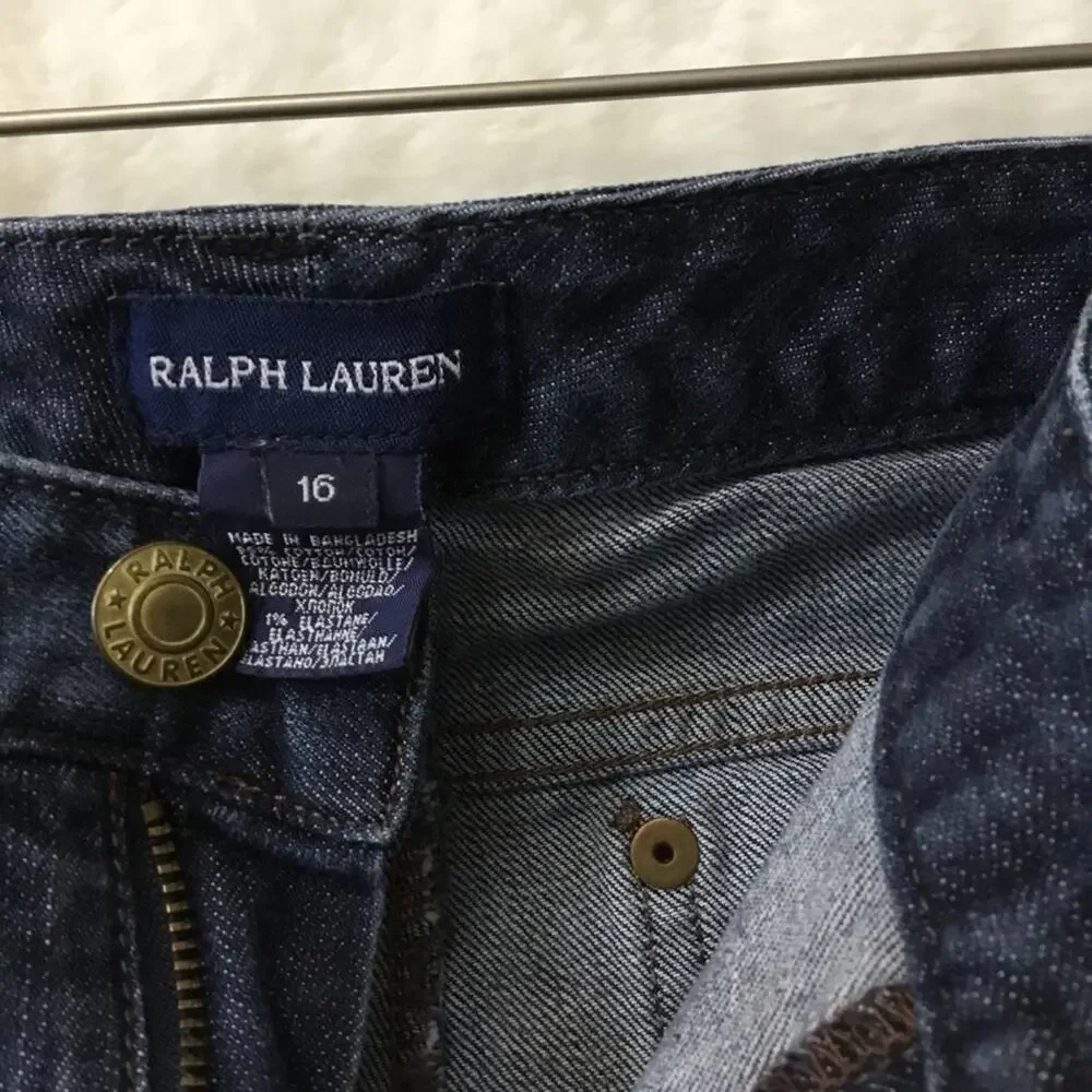 Ralph Lauren Girl Blue Straight Leg Jeans